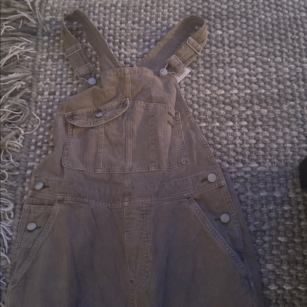 Outerknown Grey Corduroy Overalls